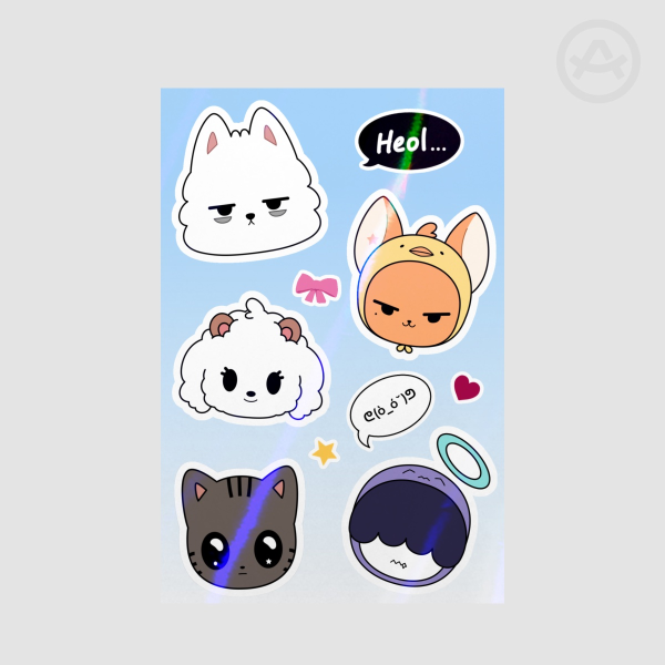 Ppulbatu Heads Sticker Sheet