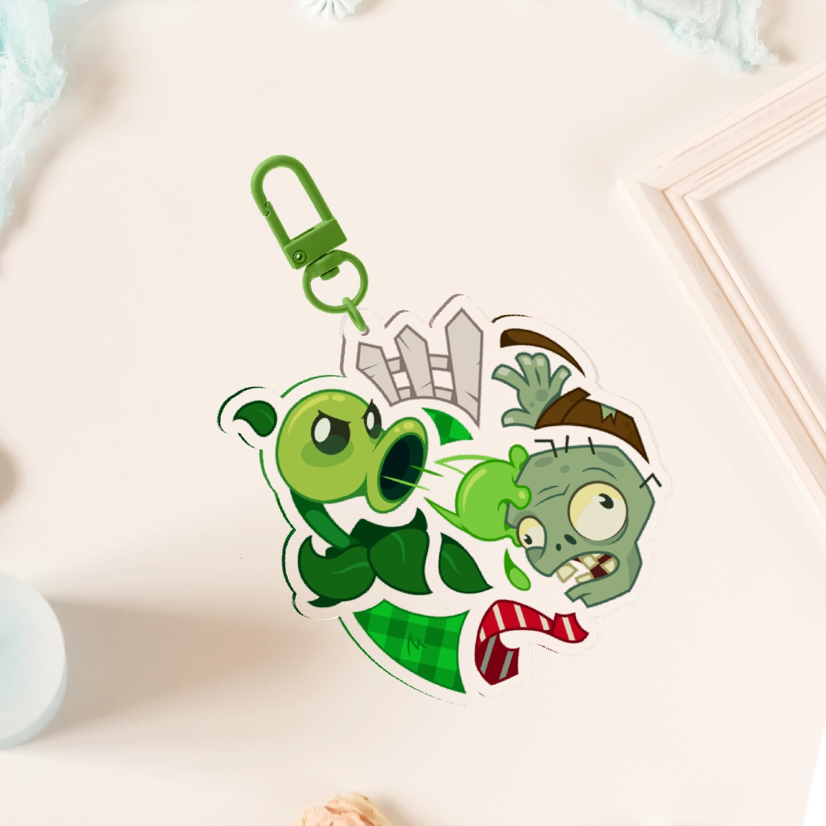 Pea vs Brown Coat Keychain