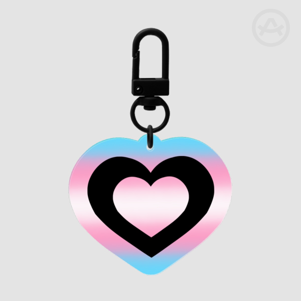 Trans Heart Keychain/Charm