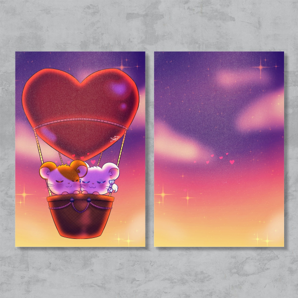 HamHam love postcard