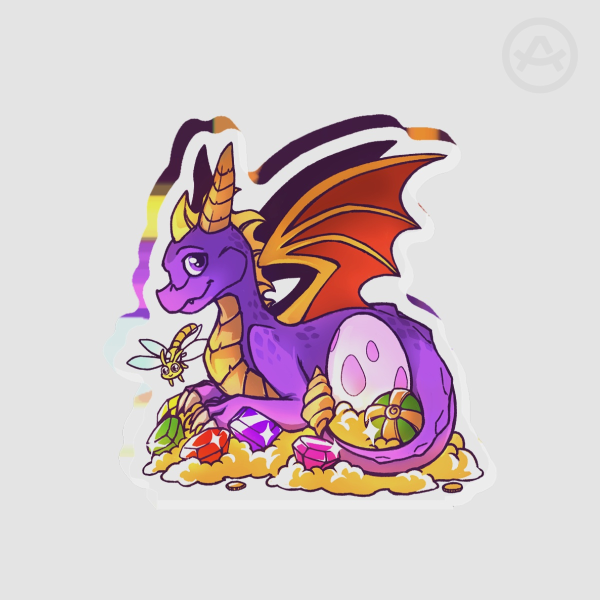 Nostalgic Purple Dragon mini standee