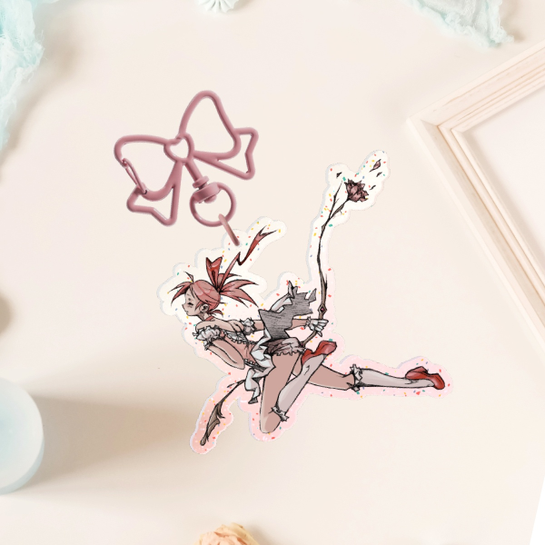 Madoka Glitter Acrylic Keychain