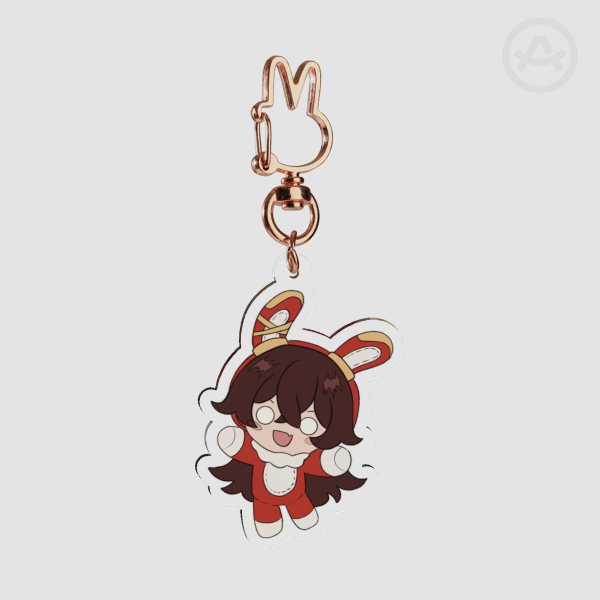 Amber Baron Bunny Keychain
