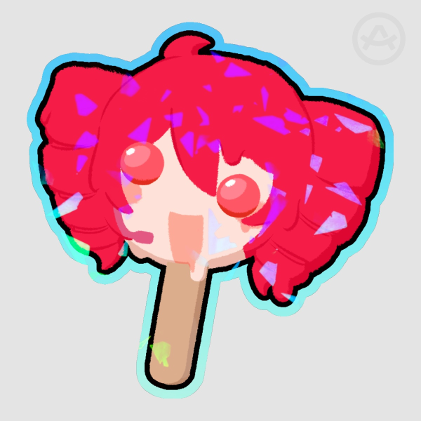 Kasane Teto Popsicle Holo Sticker