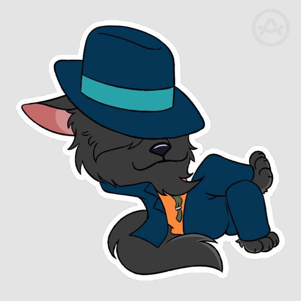 Jigen Daisuke Wolf Sticker
