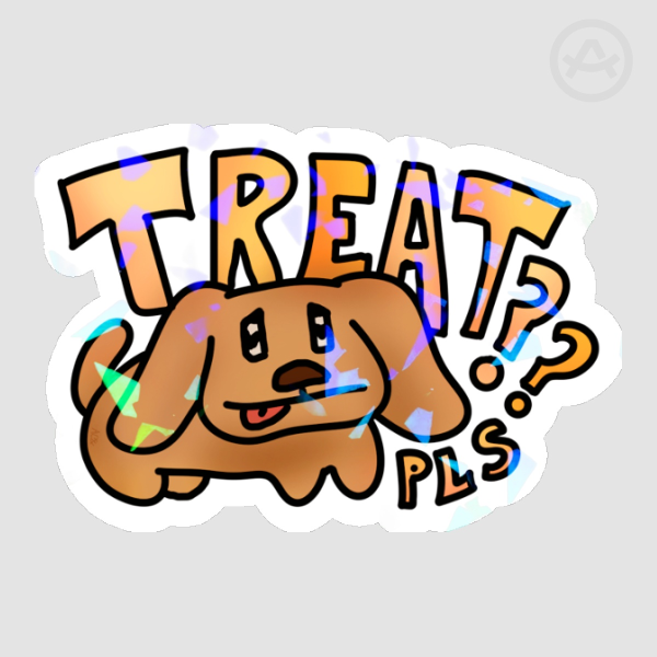 OC Dog Treat Please Sticker