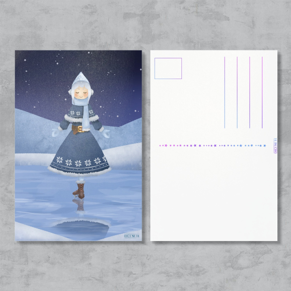 Ice Skating - Postcard