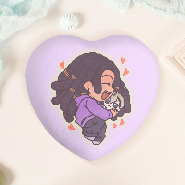 [GACHIAKUTA] Love Jabber/Zanka Heart Plush Badge