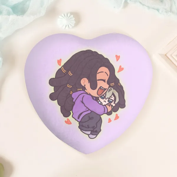 [GACHIAKUTA] Love Jabber/Zanka Heart Plush Badge