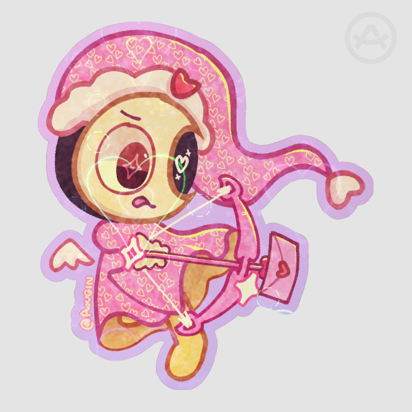 DW Valentine AU Astro Sticker