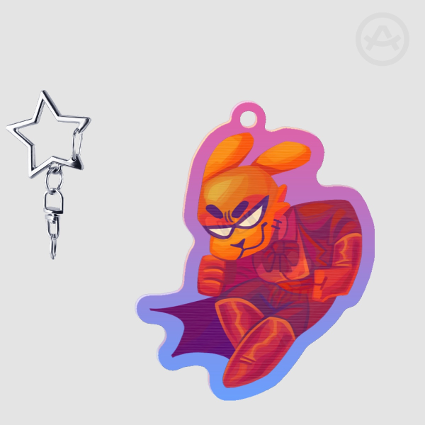 Dog man Lenticular charm