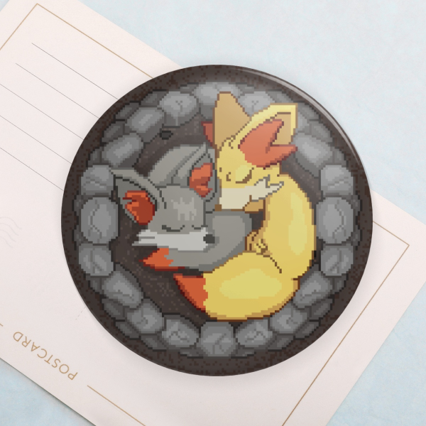 Fennekin||Button Pin-Pokemon