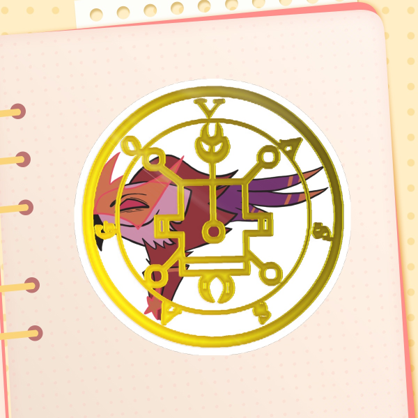 Vassago Hot Foil Stamping Die Cut Sticker