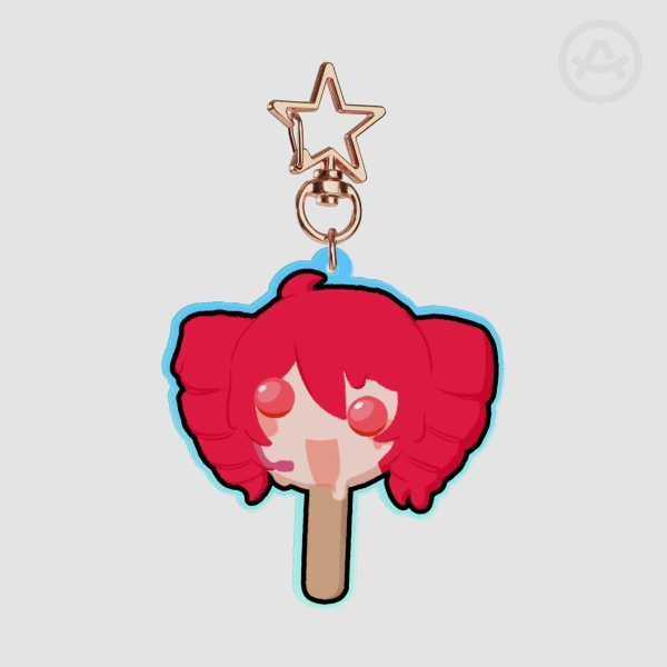 Kasane Teto Popsicle Keychain