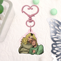 OC | Lui & Rebecka Colored Edge Acrylic Keychain