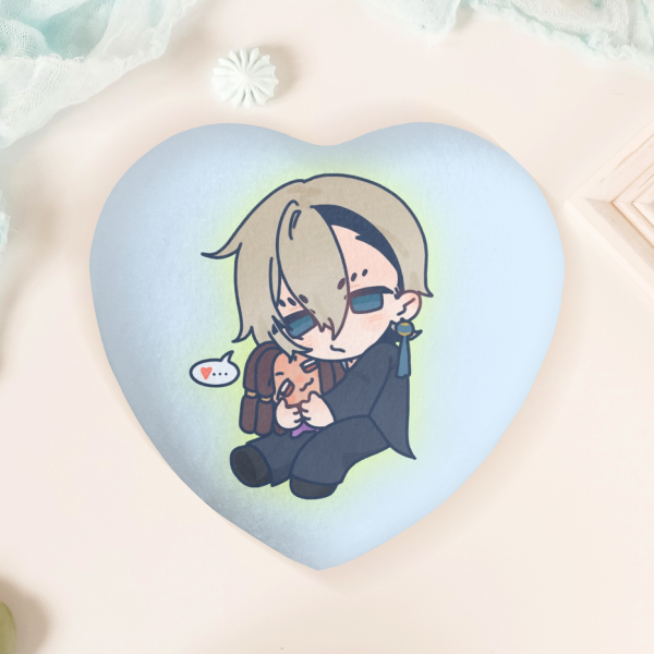 [GACHIAKUTA] Love Zanka/Jabber Heart Plush Badge