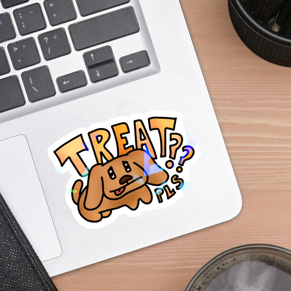 OC Dog Treat Please Sticker