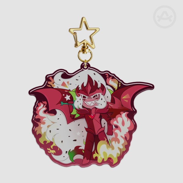 (Epoxy) Pitaya keychain