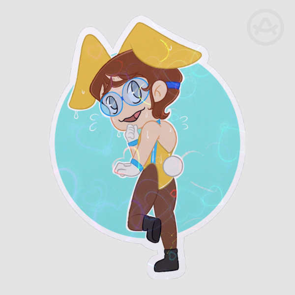 WaterBunny Sticker Holo Heart