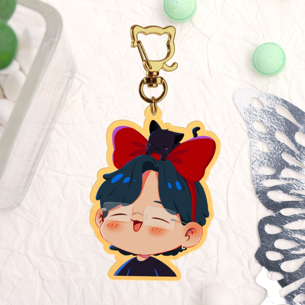 Yoongi and Tangie Clear Acrylic Keychain
