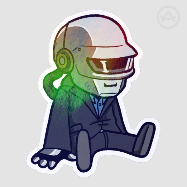 Daft Punk Discovery TB3/Thomas - Die Cut Rainbow Sticker