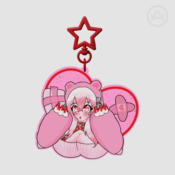 Super Sonico - Glitter Acrylic Keychain