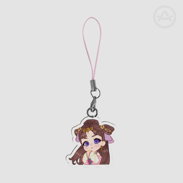Lishu clear acrylic phone charm (The Apothecary Diaries)