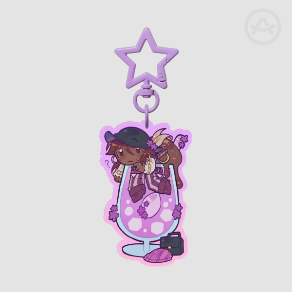 BLOCK TALES || Calypso Soda Acrylic Keychain by @fooeysilly
