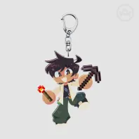 Raulcraft Audy Double Sided Clear Acrylic Keychains