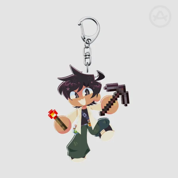 Raulcraft Audy Double Sided Clear Acrylic Keychains