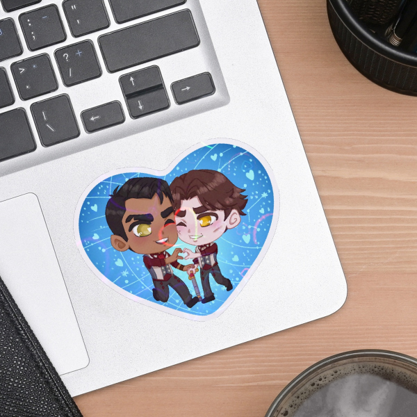 Jayvik Valentines Heart Shape Cut Stickers