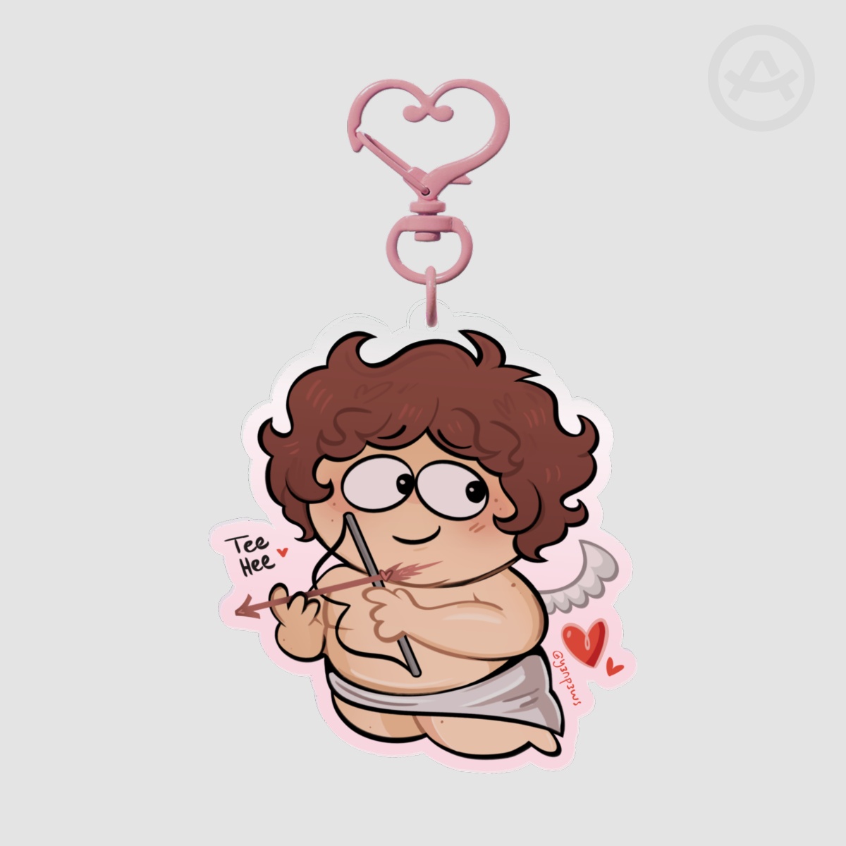 Matching Valentines Cupid Me (Cartman) Keychain💘(SouthPark Kyman)