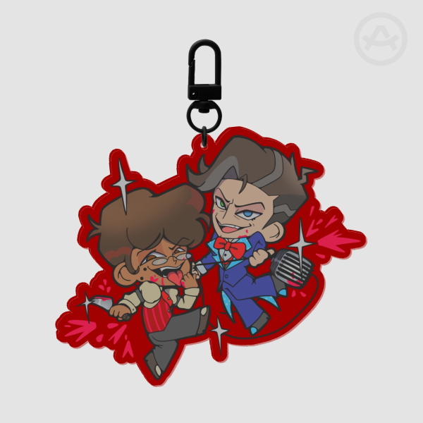 Hazbin Hotel - Radiostatic - Acrylic Keychain