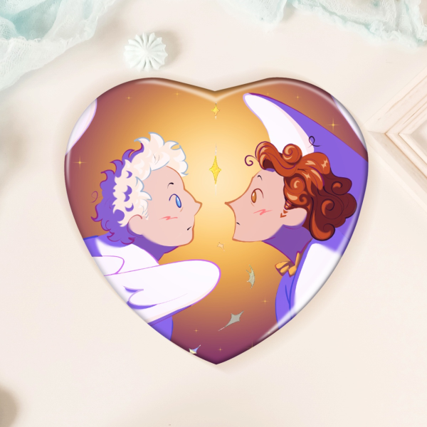 Aziracrow Heart Shaped Badge