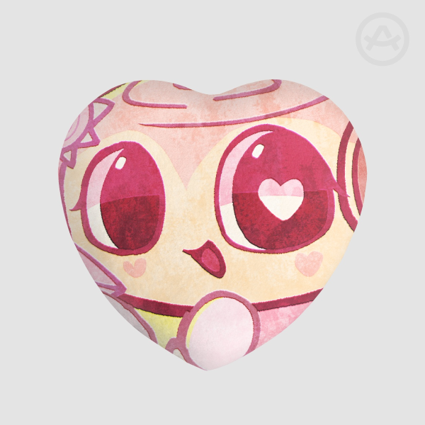 DW Valentine AU Shelly Heart Plush Badge