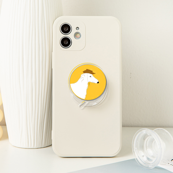 Borzoi Acrylic Airbag Phone Holder - 1.96"(50mm), Clear