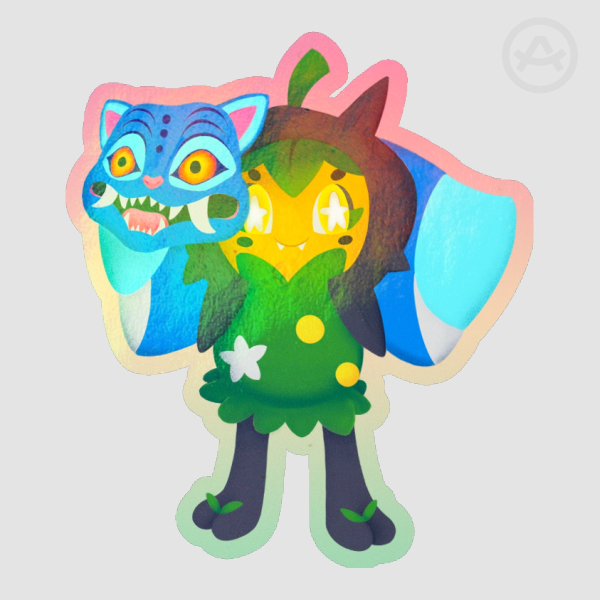 Ogerpon w/ KPDH Mask Die Cut Sticker