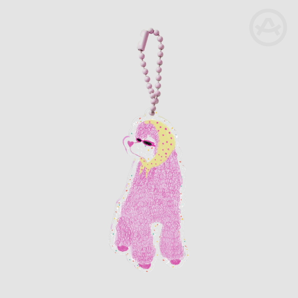 Diva Poodle acrylic keychain