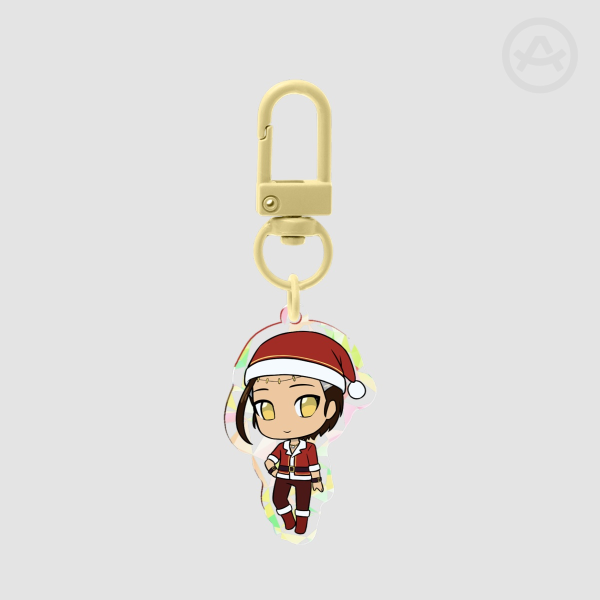 Christmas Big Al Broken Glass Acrylic Keychain