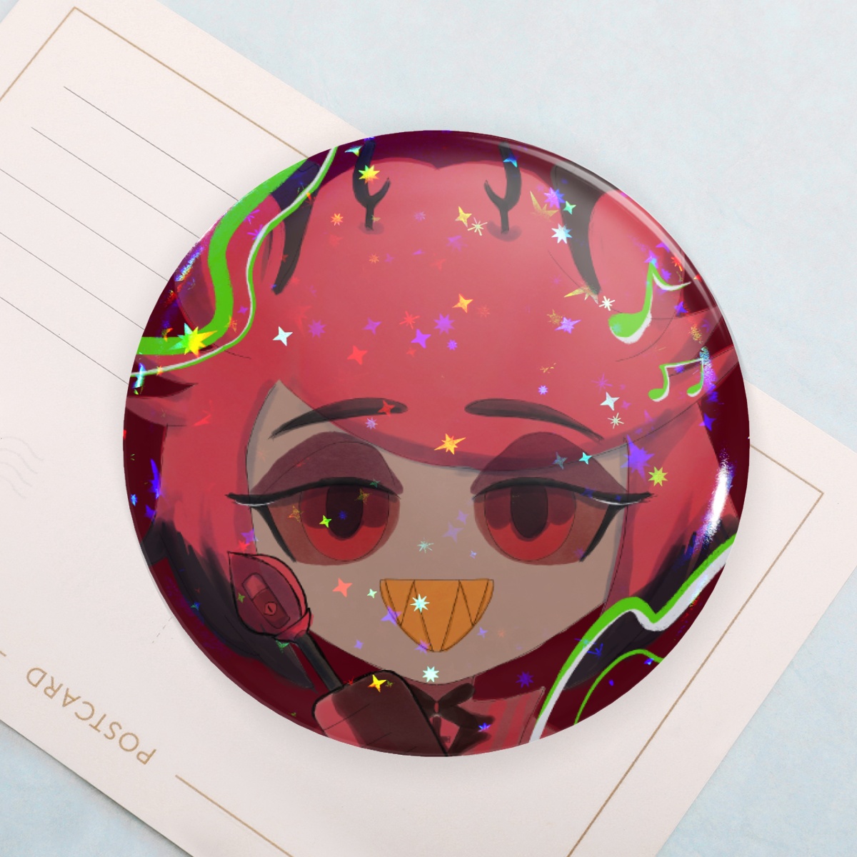 [Hazbin Hotel] Alastor Button Pin