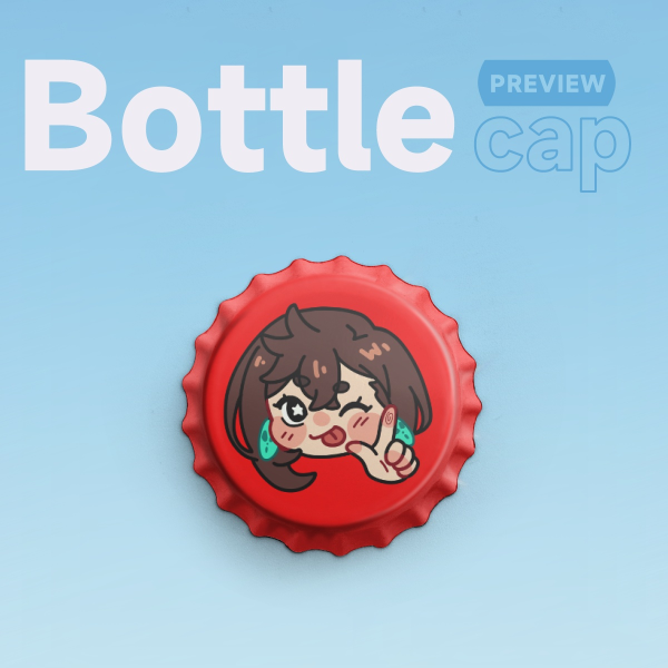 DANDADAN MOMO Bottle Cap Badge