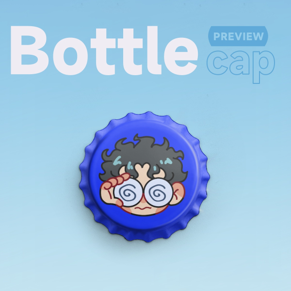 DANDADAN OKARUN Bottle Cap Badge