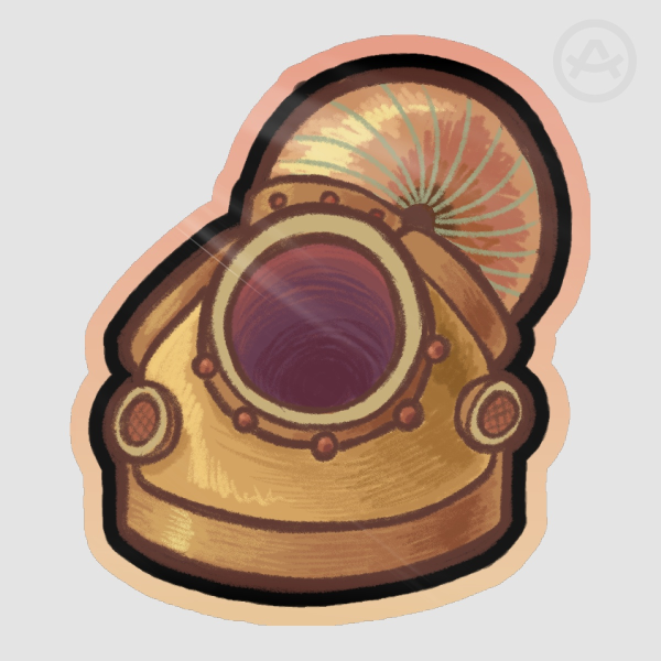 Diving Helmet Sticker