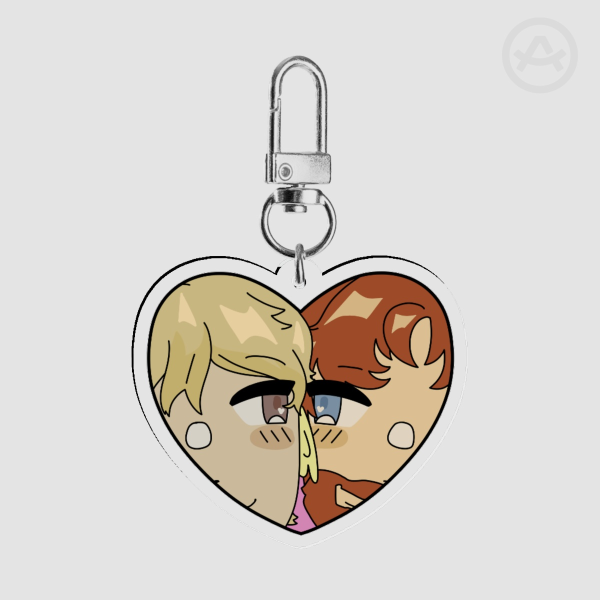 Solidaritygaming Fwhip duo heart keychains