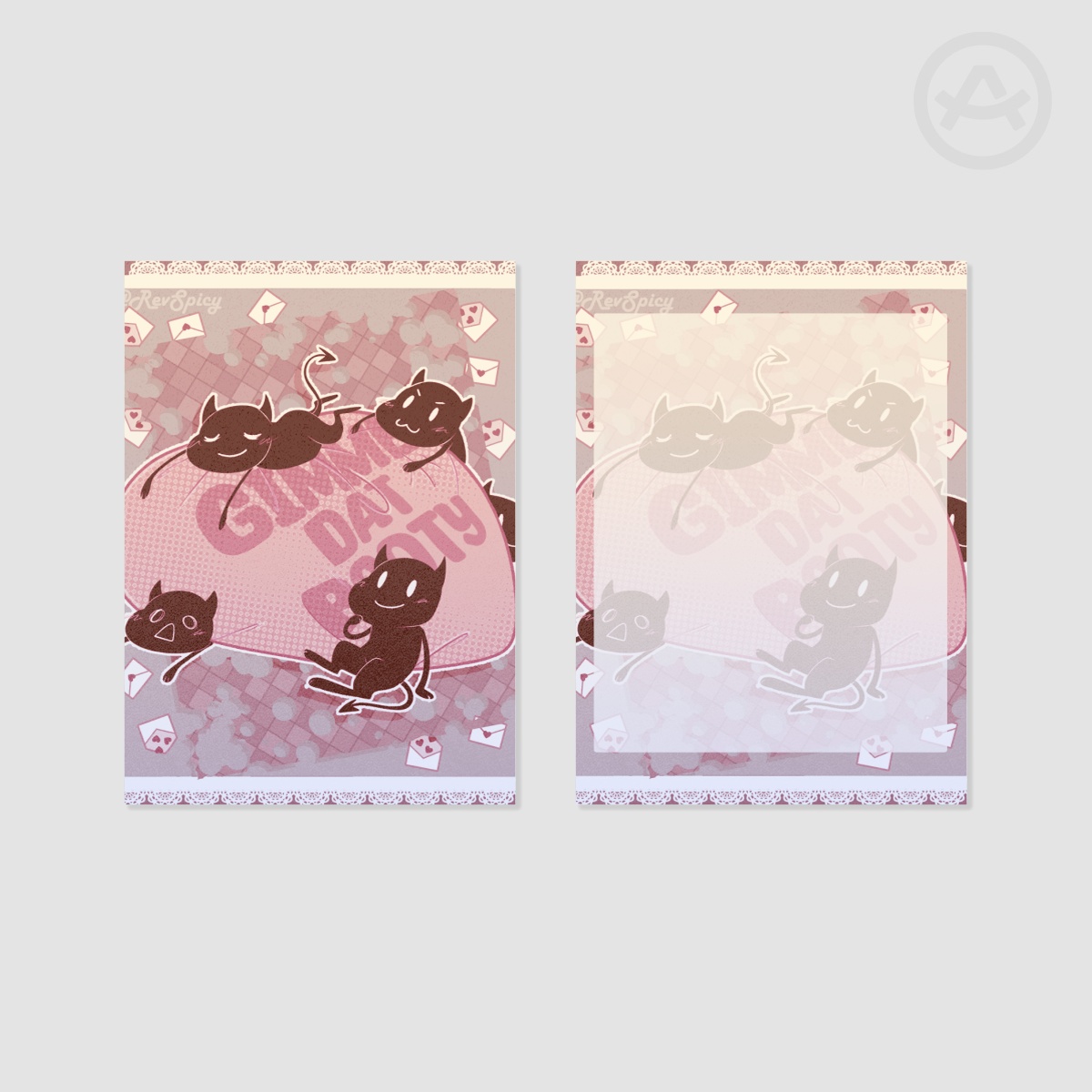 Impish Pearl Paper Valentine's Card