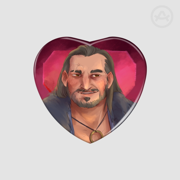 Varric Dragon Age Heart Badge