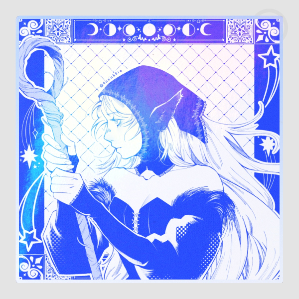 [DunMeshi] Dungeon Lord Marcille ★ Holo Sticker