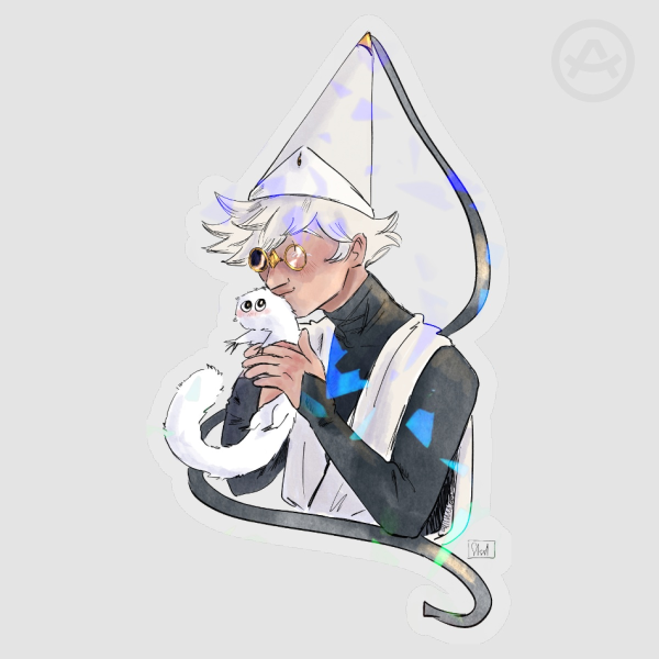 Qifrey and brushbug Witch Hat Atelier Clear Sticker