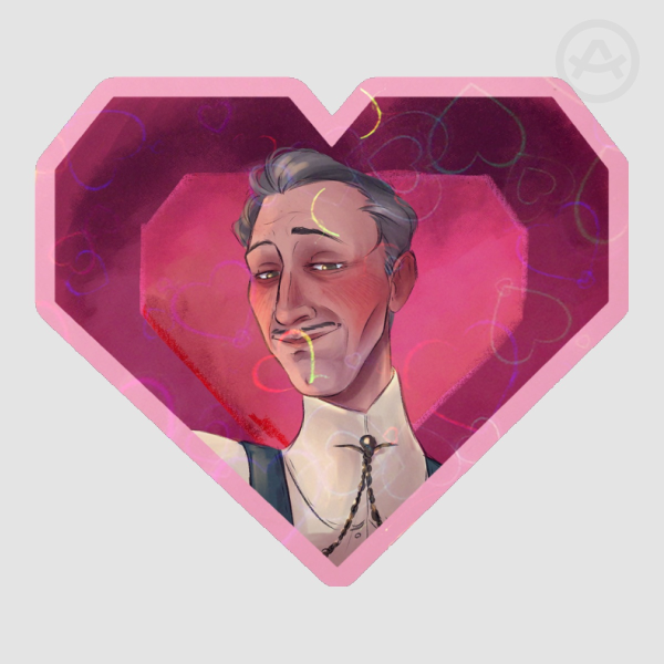 Emmrich Dragon Age Heart Sticker
