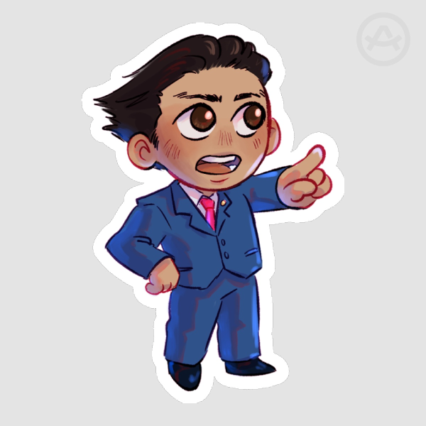 Phoenix Wright Ace Attorney Sticker